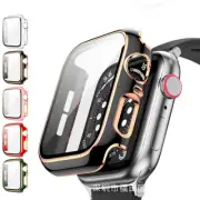 For Apple Screen Protector Case Protective Cover for iWatch 9 8 7 6 5 4 3 2 1 SE