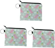 [SHERCHPRY] 3pcs Practical and Cute Dinosaur Coin Bag Change Purse Key Holder for Ladies Boys Girls