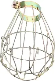 CIYODO Box Anti-scalding Wire Lamp Cover Dimmer Net Pet Bulbs -Scald Lampshade Heater Tanning Shades Bulb Covers Head Clear Industrial Bulb Lamp Cage Shadow Golden Iron Wire