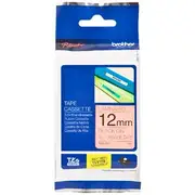 Brother TZe-B31 Fluro Tape 12mm x 5m Black on Orange