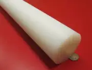 UHMW White Round Rod 2.50" (2 1/2") Diameter x 48" Long, 1 Unit, Extruded