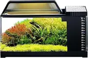 Betta Fish Tank | Aquarium Fish Tank with Filter and Light - Smart Temperature Monitoring Kit Quiet Pump for Clear Water Clarity, Desktop Accessories