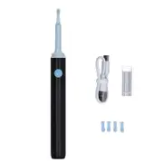 Ear Wax Removal Otoscope 1080p 5mp Wifi Endoscope Ear Cleaning Camera With Led Light For Ios For Android Phone Black