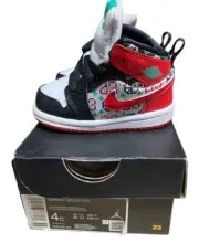 NIKE JORDAN MID TD SE TODDLER DM 1209150 SZ 4C NEW WITH BOX UNIVERSITY WHITE RED