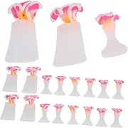 NULYLU Versatile Toe Spacers for Nail Art Pedicure 8/pack Silicone Toe Separators Toe Dividers for Women Reusable Manicure Tools
