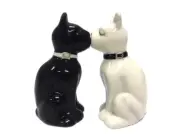 Cats - Black & White - Salt & Pepper Shakers