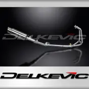 Kawasaki Ninja 250R 2008-2013 Complete Exhaust 2-1 8" Round Stainless Muffler