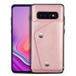 Samsung Galaxy S10+ S10 S10e S9+ S9 S8+ S8 保護殼相片層插卡背蓋手機殼含掛繩