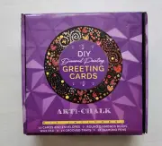 DIY Diamond Painting Arti Chalk Handmade Assorted 12 Greeting Cards Craft Kit