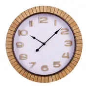 Amalfi Danube Ribbed Wall Clock Natural 40x40x7cm