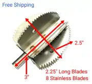 Coconut Grater Blade scraper Shredder Head Stainless Steel free Safety Cover