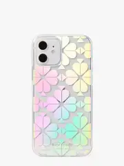 spade flower iridescent iphone 12/12 pro case