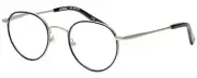 Calabria EB BFF Oval Reading Glasses +7.00 Silver Black Men Women