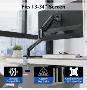 Bontec Single Monitor Mount, 13-34in Gas Spring Monitor Arm