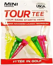 Tour Tee Mini NEONS Golf Tee (Pack of 6) T-491 (590)