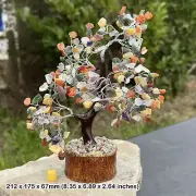 Chakra Layer Tree of Life Crystal: Lapis, Jasper, Amethyst - Art Decor &