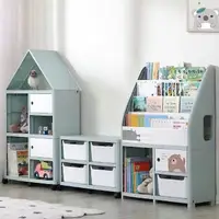 在飛比找蝦皮商城精選優惠-寶寶兒童書架 家用落地收納架 繪本多層簡易書櫃 小孩置物架 