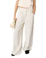 Maje Wide Leg Tweed Trousers