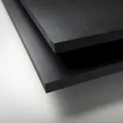Sintra PVC Foam Board Plastic Sheet - 2mm (.079") thick - Black - 12" x 12"