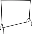 Amazon Basics Heavy Duty Rolling Garment Rack, Hanging Clothes Organizer Rail fo