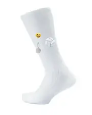 Thorlos Junior's Express Yourself Volleyball Over The Calf Socks, White, Medium