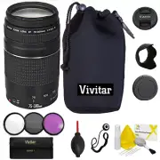 Canon EF 75-300mm f/4.0-5.6 III Lens + NEOPRENE CASE+ GIFTS FOR CANON T3 T5 T3I