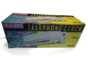 Vintage AM/FM Radio Telephone Clock FACTORY SEALED IN BOX
