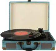 Record Player Vintage 3-Speed Bluetooth Vinyl Turntable with Stereo Speaker, Bel