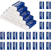 Fabselection 2B Erasers Bulk, 30 Pcs Pencil Eraser, White Eraser, 2B Soft Rubbers Erasers for School Office Supply Stationery Sketching Writing Painting (5 x 2 x 1cm)
