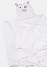 [RIPNDIP] White Lord Nermal Hooded Bath Towel