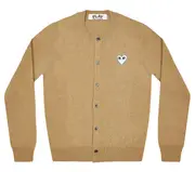 [COMME des GARCONS PLAY] 白心女士開襟衫