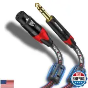 TIMEYES 1/4'' TRS to XLR Female Cord 7.5M, 6.5mm to XLR 3-Pin Female Micropho