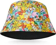 [Pokémon] Baseball Cap Sunglasses Boys Girls Bucket Hat for Kids Unisex Pikachu Adjustable Strap Summer Accessories Sun Hat for Kids Snapback Hat Gifts