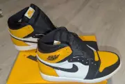 Nike Jordan 1 Retro High OG Taxi Black Yellow Size US7.5 (555088 711) - New