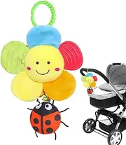 Stroller Hangable Toys, Soft Hangable Sensory Learning Stroller Toy, Comfortable Toddler Bouncer Rattle for Girls, Boys, Kids, Children