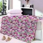 Hard Jewelry Pink Light Sky 3D Warm Plush Fleece Blanket Picnic Sofa Couch