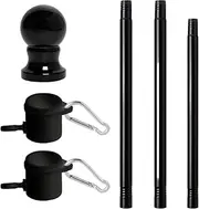 ETUCYNG Flagpole for Truck | Flag Pole for Truck Multi-Purpose - Flagpole Rings Hardware Kit, Flag Poles for Patio, Roof, Community Areas