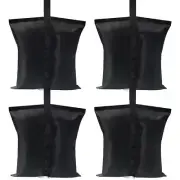 Canopy Weights Gazebo Tent Sand Bags in Black, 4-Pack