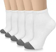 [Aoliks] Copper Antibacterial Compression Socks for Men & Women - 5 Pairs Copper Infused Ankle Socks for Athletic&Travel