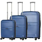 Volair Zurich Hardside 3 Piece Spinner Suitcase Set Navy