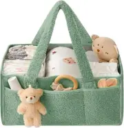 Baby Diaper Caddy Organizer for Changing Table Baby Storage Basket for Diapers a