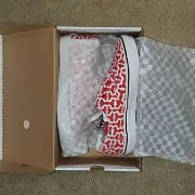 Vans x Supreme Monogram S Logo - Red/White - DS - SZ8 - FREE SHIPPING