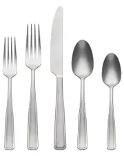 Oneida Reid Vintage Tumbled 20 Piece Flatware Set