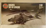 Vintage 1983 Airfix Hughes AH-64 Apache Helicopter Model Kit No. 07101 1/48