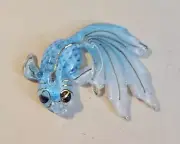 Fancy Light Blue Fish Magnetic Needle Minder Cross Stitch Embroidery Cover Hold