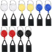 10 Pieces Retractable Lighter Clip Assorted Color Lighter Holder Keychain6009