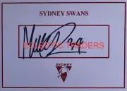 Matthew Roberts SIGNED Sydney Swans Card. AFL Football. Matty. Papley, Heeney.