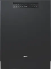 Haier Built Under Steam Dishwasher Black