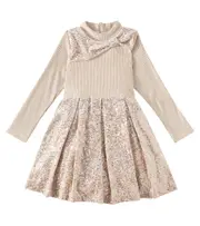 [Patachou] Patachou Sequined dress Y 10 gold