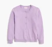 J Crew Crewcuts Cardigan Sweater Girls Light Purple XXL